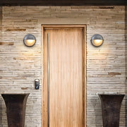 Foxglove Drop Glass Ribbed Outdoor Wall Light — gallery image 10