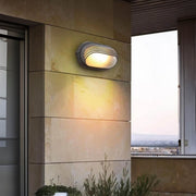 Foxglove Drop Glass Ribbed Outdoor Wall Light — gallery image 6