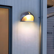 Foxglove Drop Glass Ribbed Outdoor Wall Light — gallery image 2