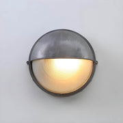 Foxglove Drop Glass Ribbed Outdoor Wall Light — gallery image 16