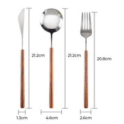 Blackthorn Drop Stainless Steel Flatware Set — gallery image 11