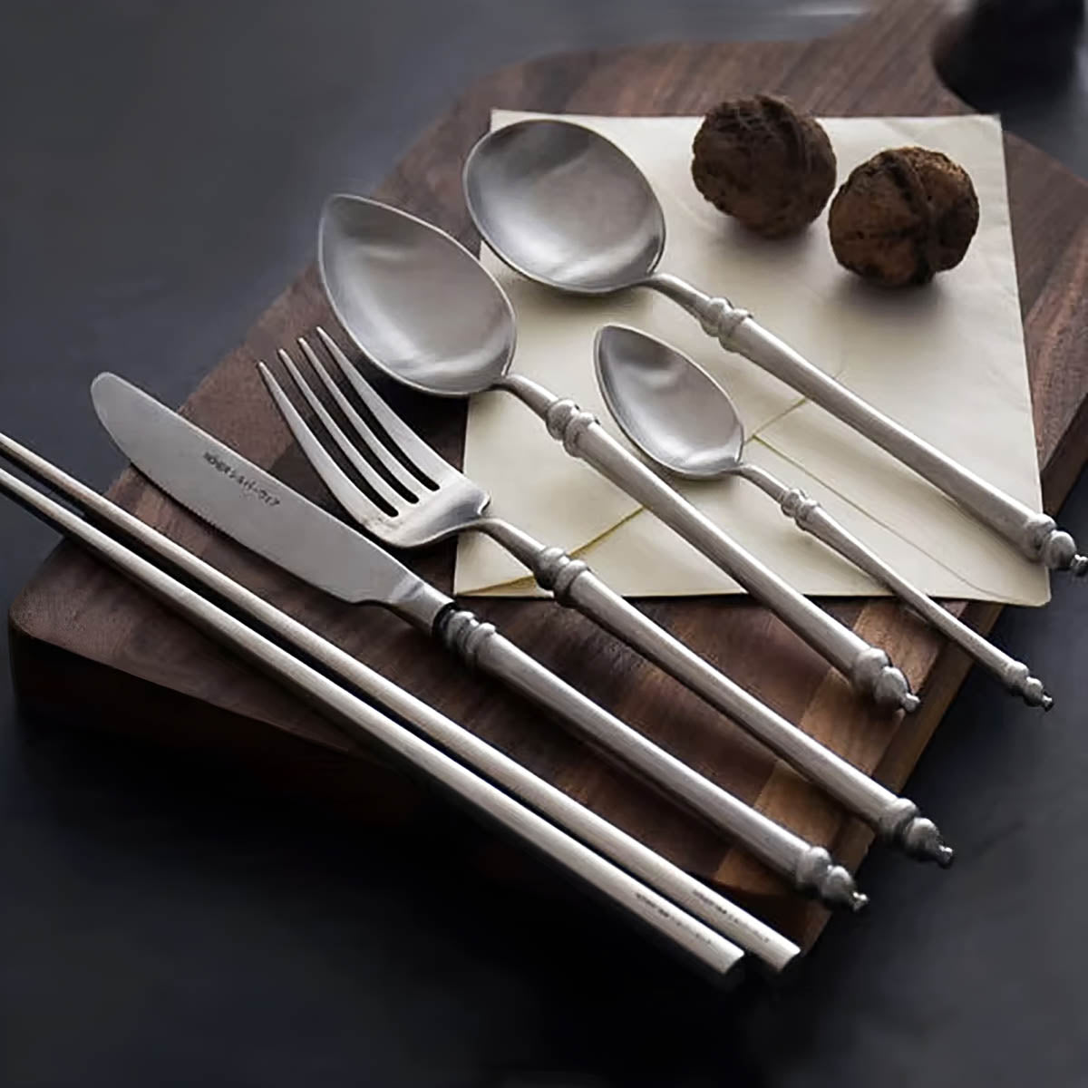 Huckleberry Drop Stainless Steel Flatware Set — gallery image 6