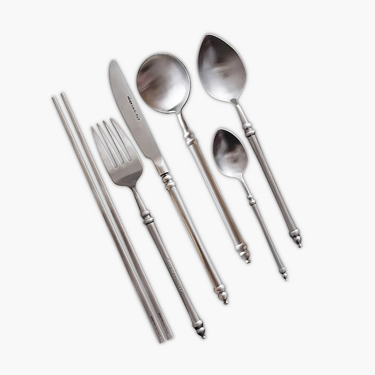 Huckleberry Drop Stainless Steel Flatware Set — gallery image 1