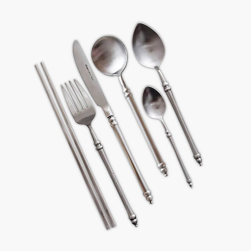 Huckleberry Drop Stainless Steel Flatware Set — gallery image 1