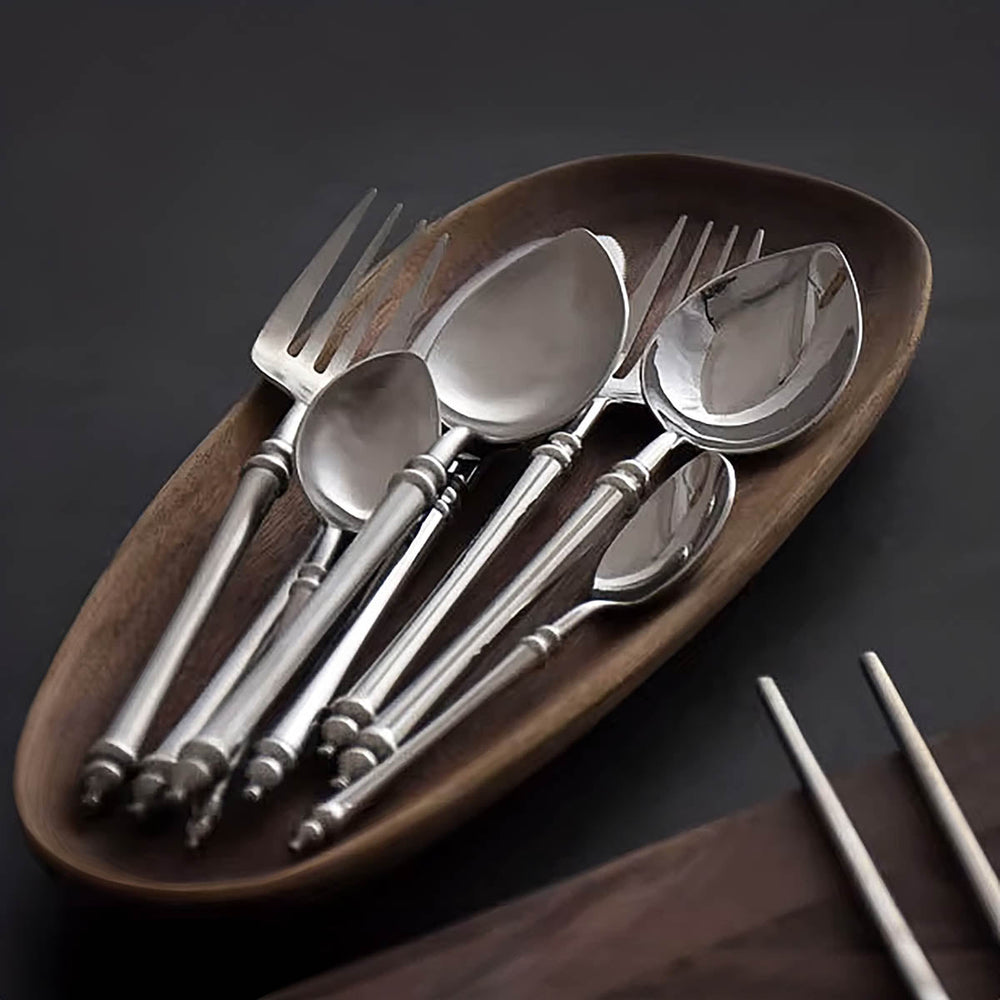 Huckleberry Drop Stainless Steel Flatware Set — gallery image 4