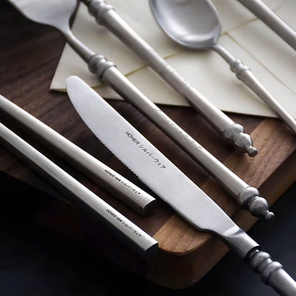 Huckleberry Drop Stainless Steel Flatware Set — gallery image 5