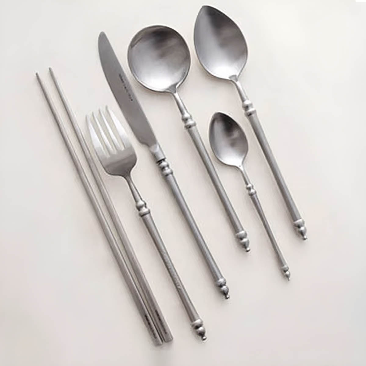 Huckleberry Drop Stainless Steel Flatware Set — gallery image 3