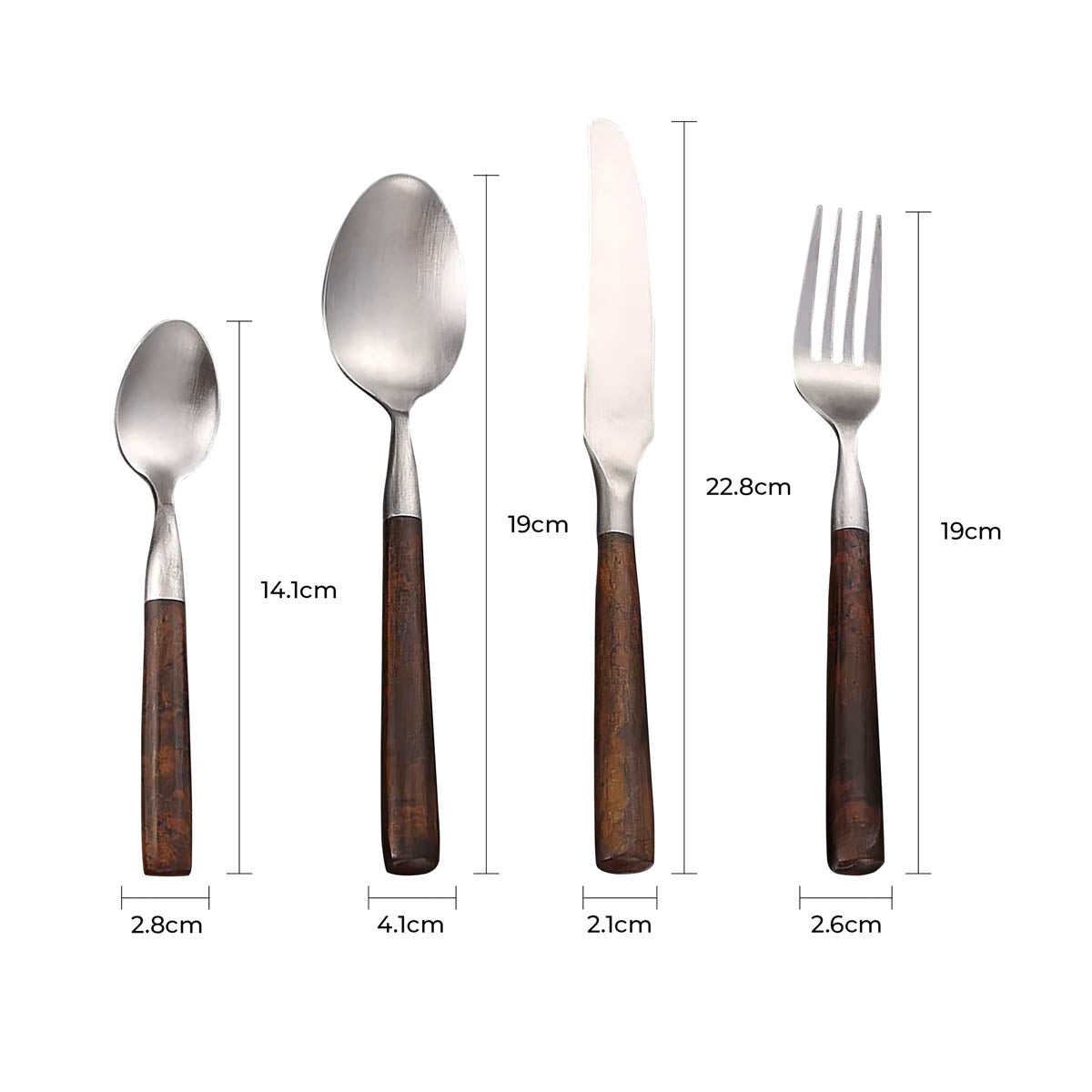 Larchwood Drop Resin Flatware Set — gallery image 18