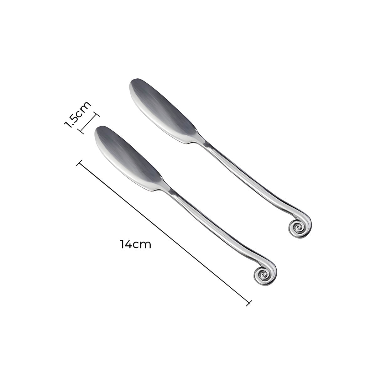 Mapledale Drop Stainless Steel Spiral Flatware Set — gallery image 14