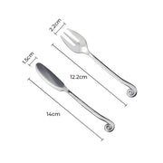 Mapledale Drop Stainless Steel Spiral Flatware Set — gallery image 16