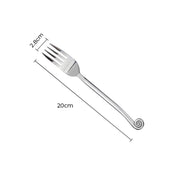 Mapledale Drop Stainless Steel Spiral Flatware Set — gallery image 10