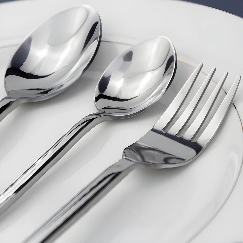 Mapledale Drop Stainless Steel Spiral Flatware Set — gallery image 4