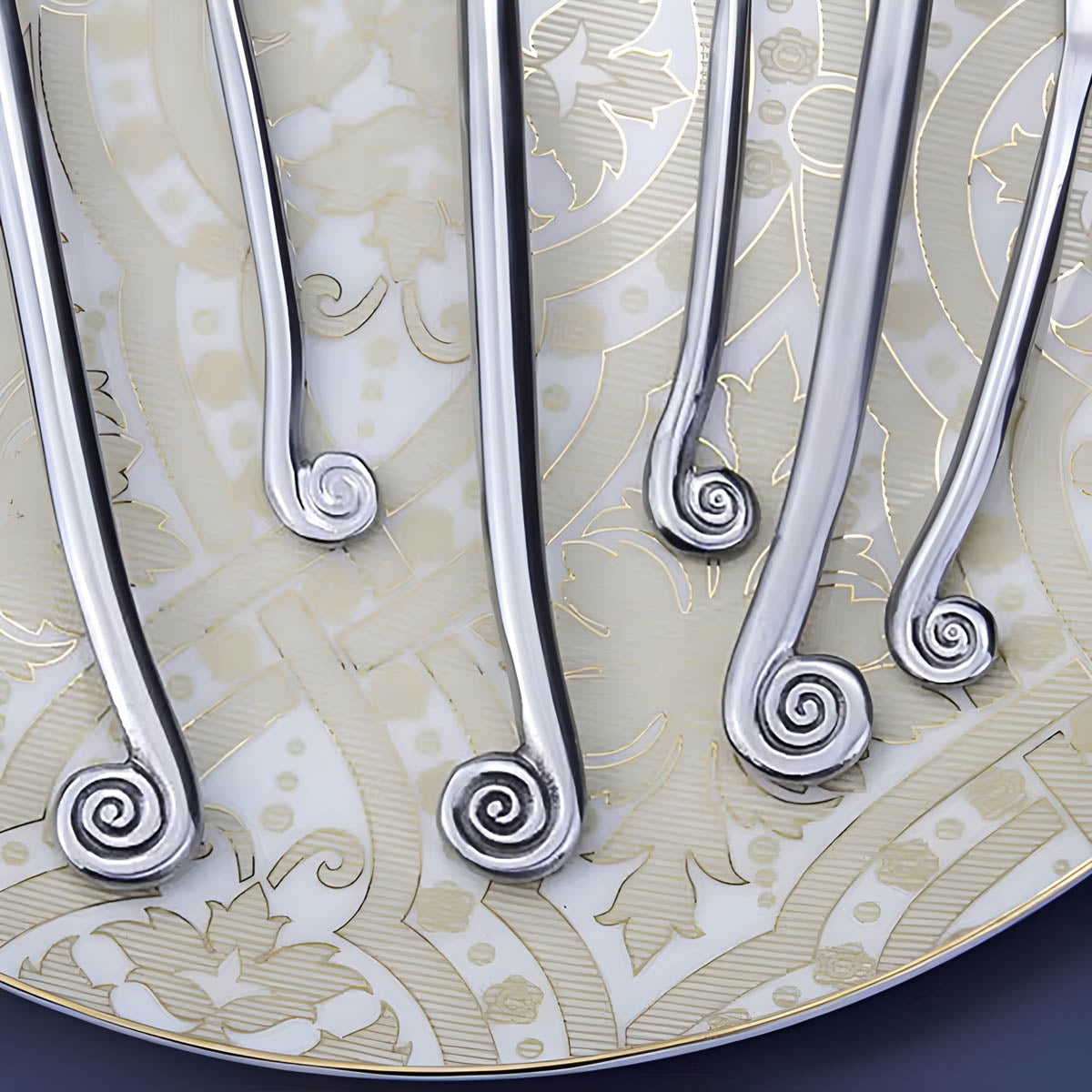 Mapledale Drop Stainless Steel Spiral Flatware Set — gallery image 9