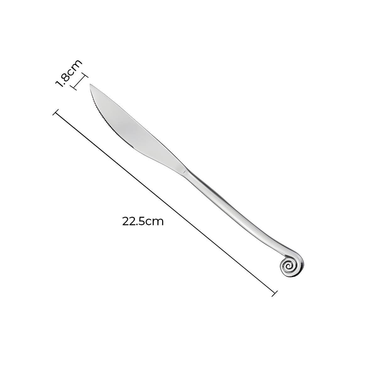 Mapledale Drop Stainless Steel Spiral Flatware Set — gallery image 11