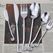 Mapledale Drop Stainless Steel Spiral Flatware Set — gallery image 2
