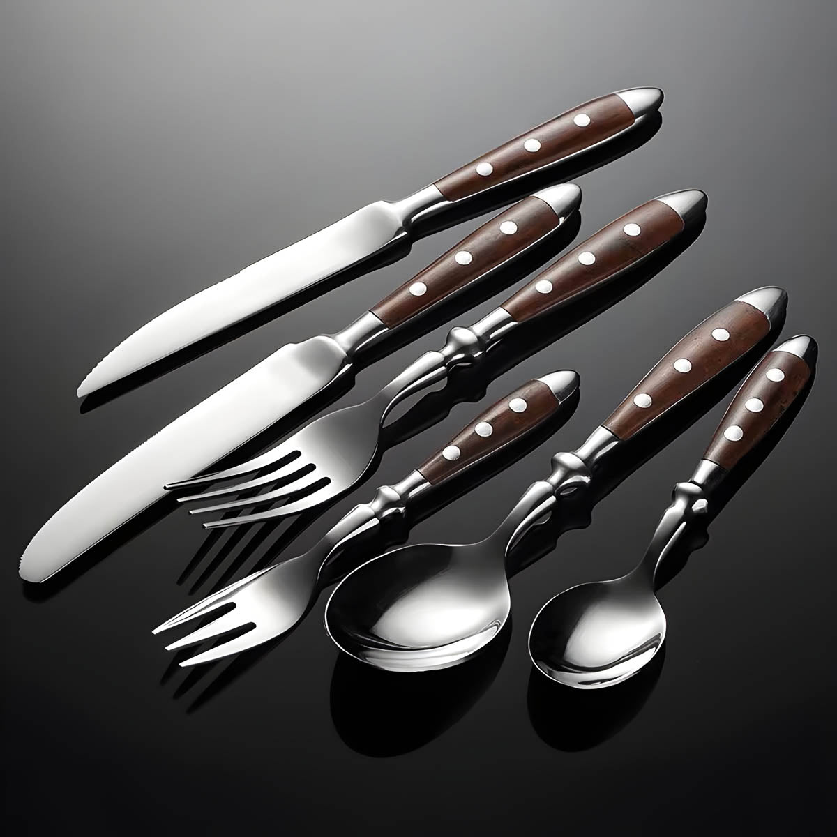 
Pemberley Drop Wood Flatware Set — photo 4