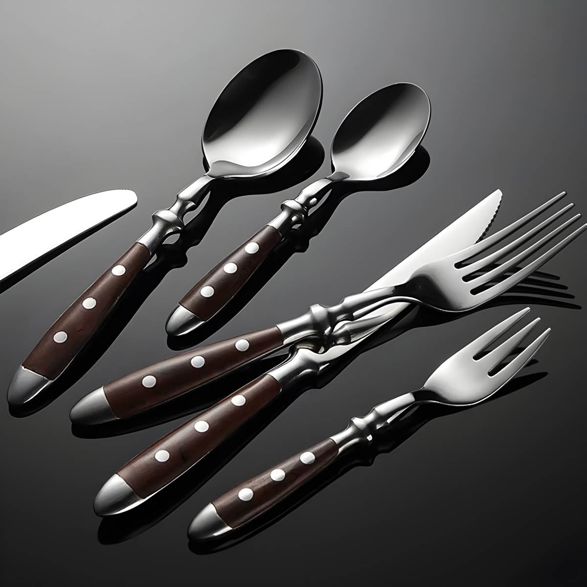 
Pemberley Drop Wood Flatware Set — photo 5