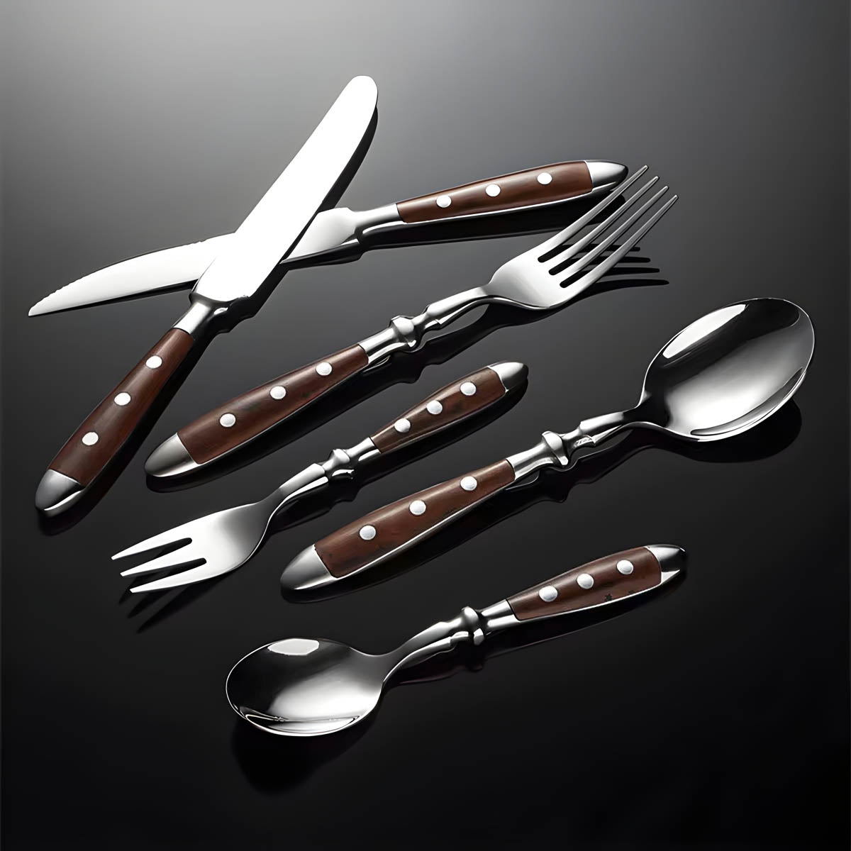 
Pemberley Drop Wood Flatware Set — photo 2