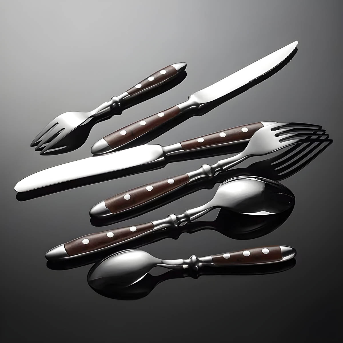 
Pemberley Drop Wood Flatware Set — photo 3