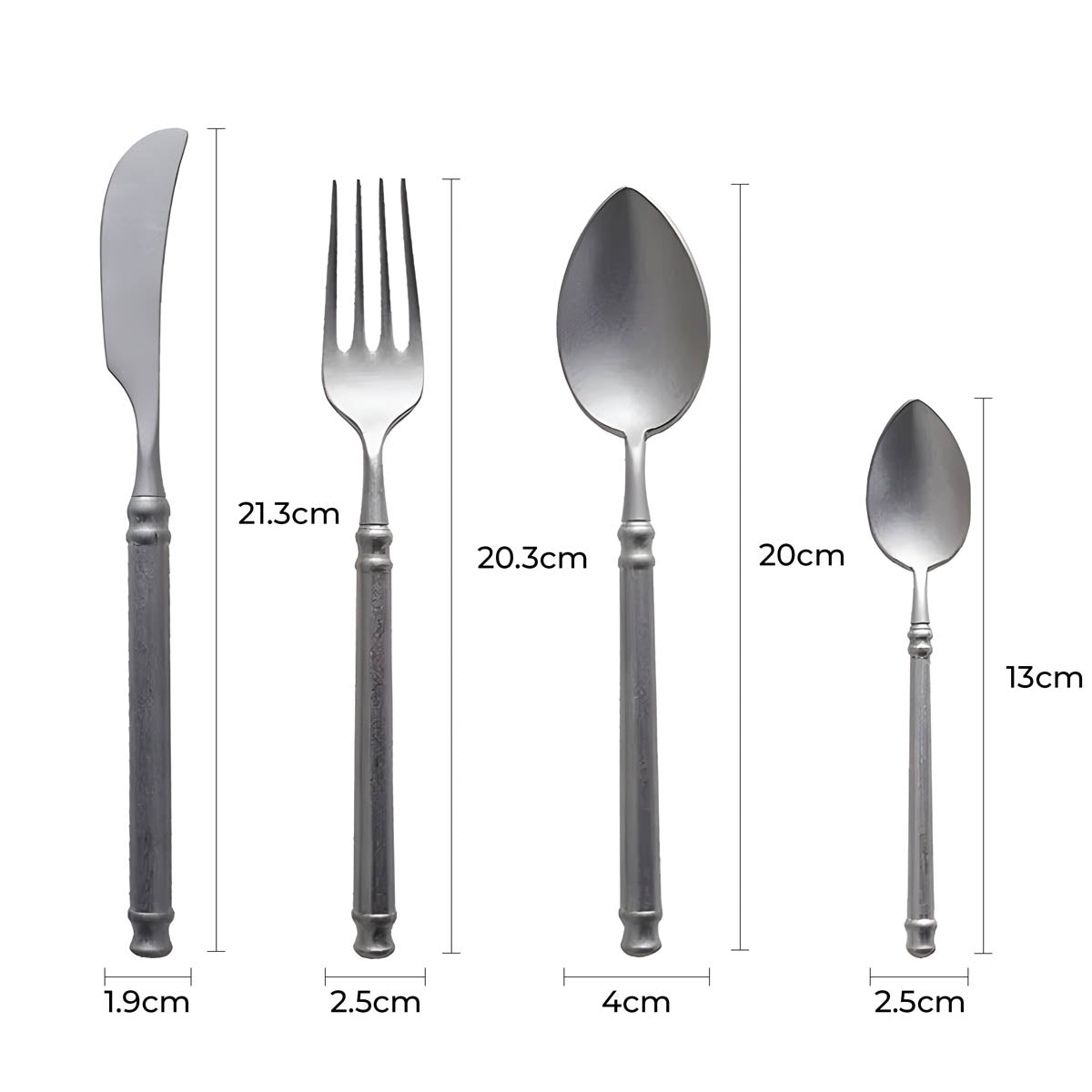 Silverwood Drop Stainless Steel Flatware Set — gallery image 13