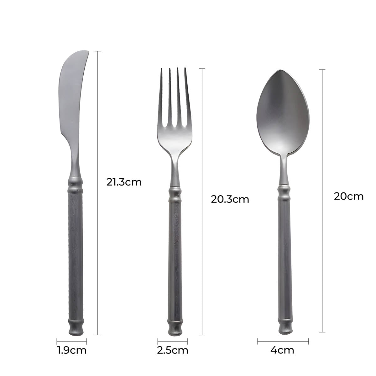Silverwood Drop Stainless Steel Flatware Set — gallery image 15