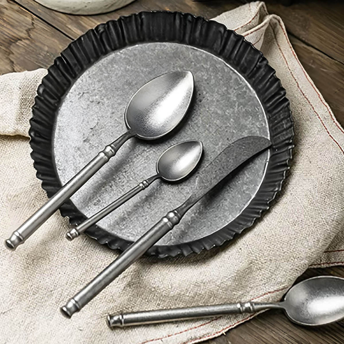 Silverwood Drop Stainless Steel Flatware Set — gallery image 7