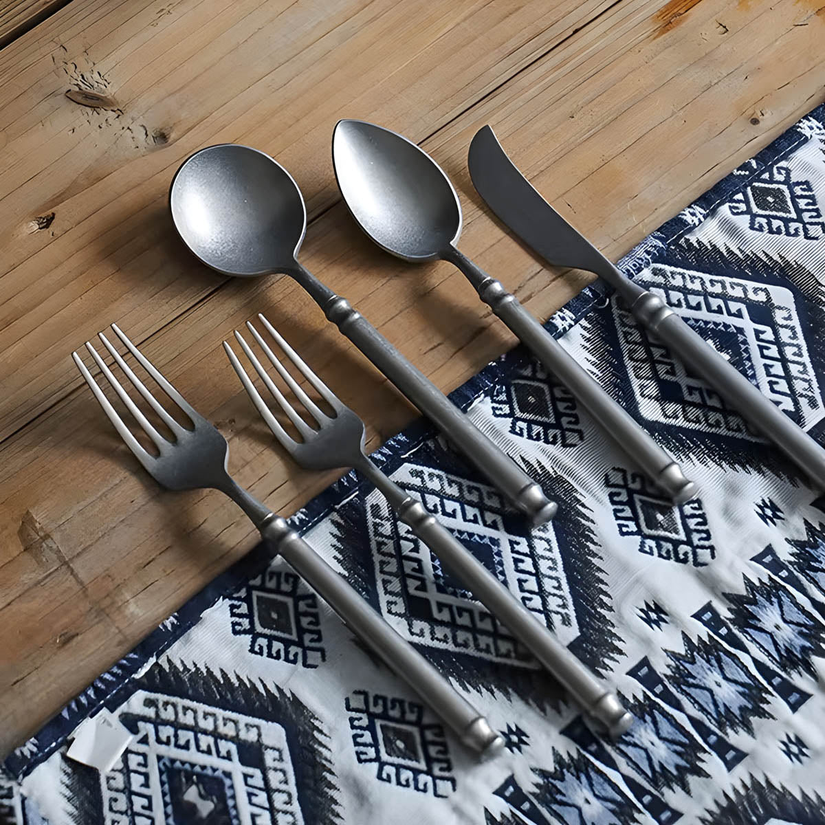 Silverwood Drop Stainless Steel Flatware Set — gallery image 6