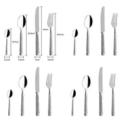 Whitmore Drop Stainless Steel Fluted Flatware Set — gallery image 25