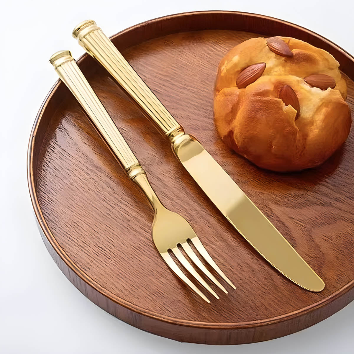 Whitmore Drop Stainless Steel Fluted Flatware Set — gallery image 11