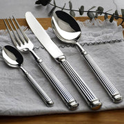 Whitmore Drop Stainless Steel Fluted Flatware Set — gallery image 8
