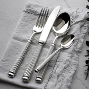 Whitmore Drop Stainless Steel Fluted Flatware Set — gallery image 7
