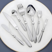 Woodford Drop Stainless Steel Flatware Set — gallery image 11