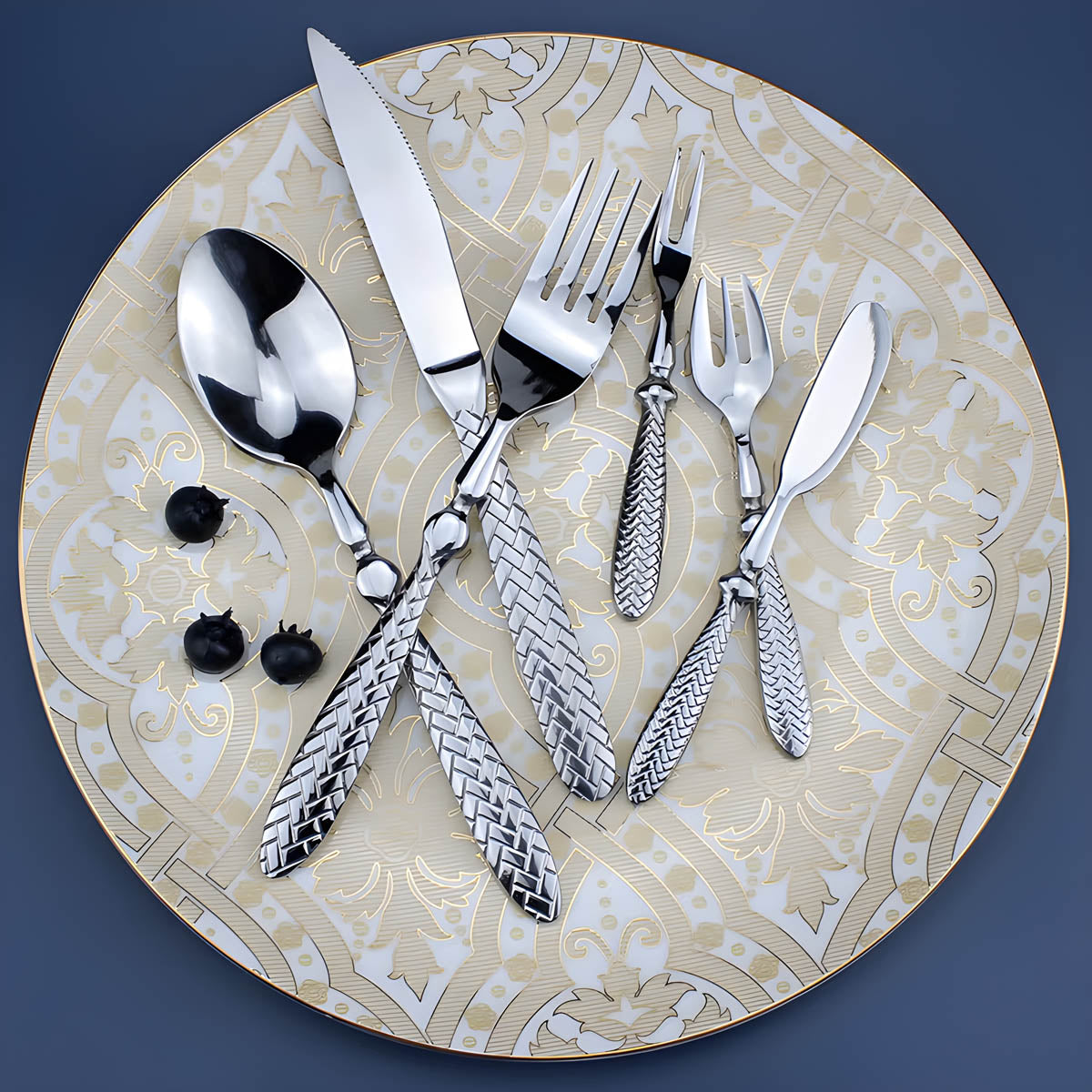 Woodford Drop Stainless Steel Flatware Set — gallery image 2