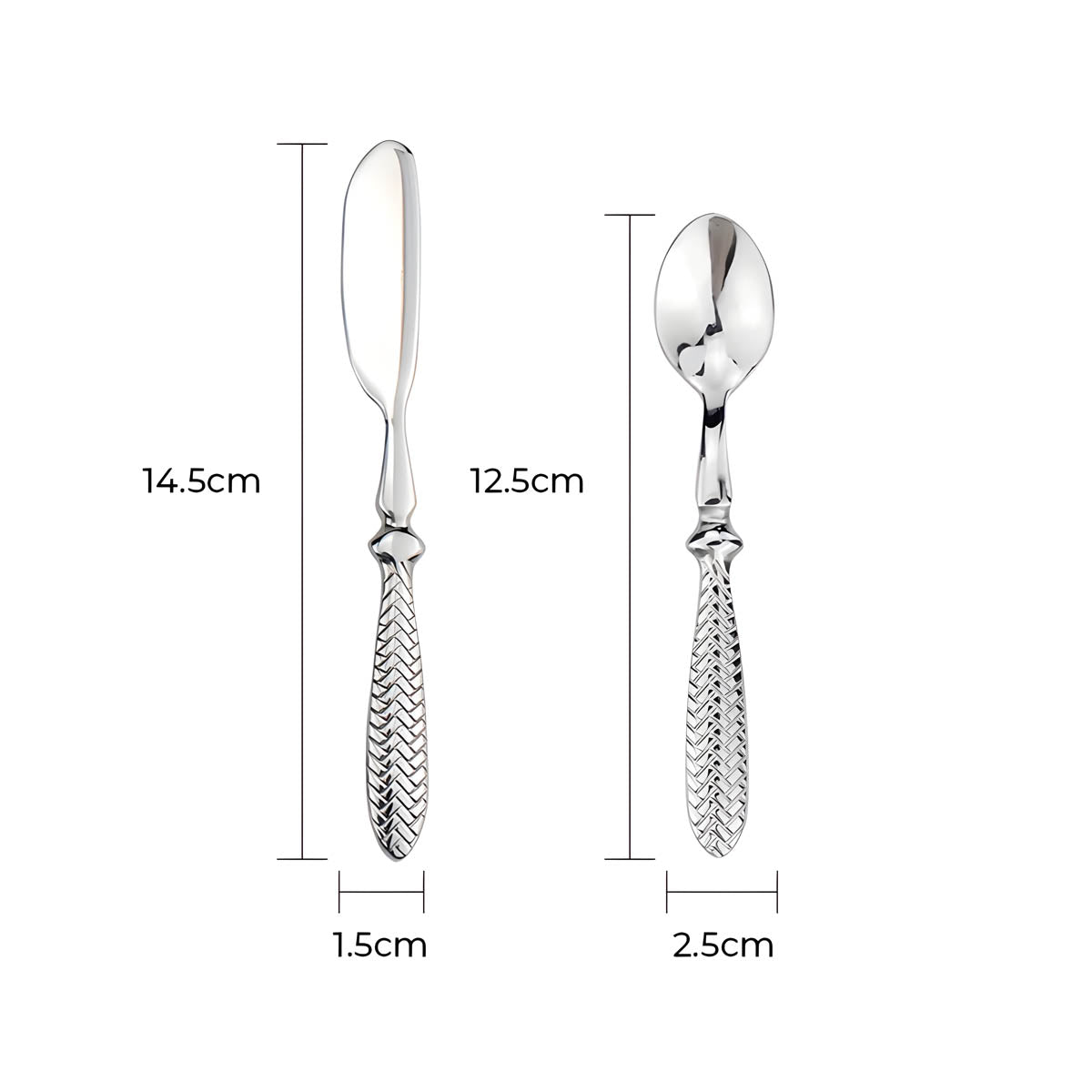 Woodford Drop Stainless Steel Flatware Set — gallery image 22