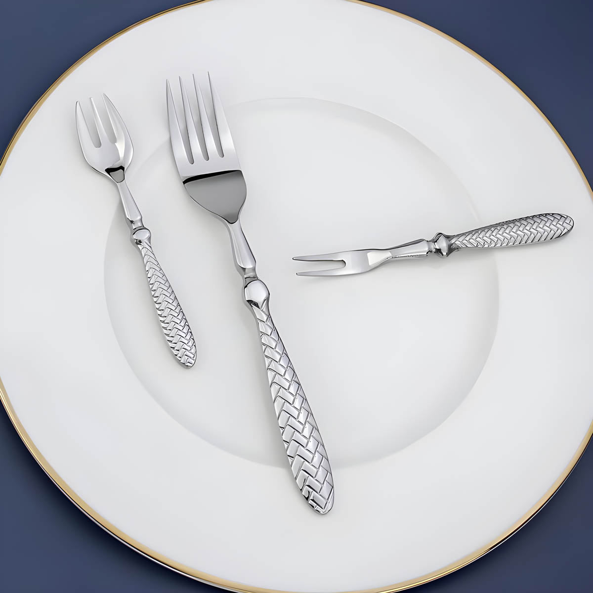 Woodford Drop Stainless Steel Flatware Set — gallery image 12