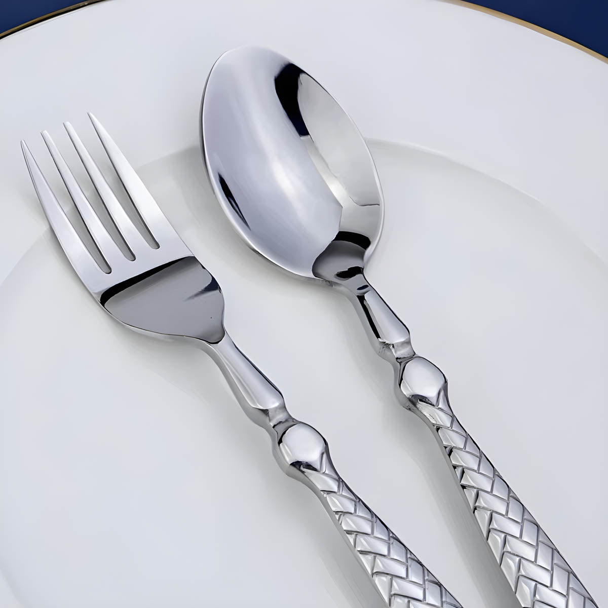 Woodford Drop Stainless Steel Flatware Set — gallery image 14