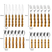 Ashford Curve Bamboo Flatware Set — gallery image 18