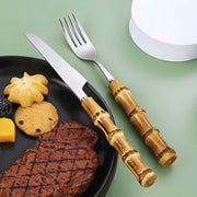 Ashford Curve Bamboo Flatware Set — gallery image 8
