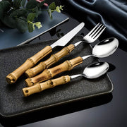 Ashford Curve Bamboo Flatware Set — gallery image 4