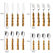 Ashford Curve Bamboo Flatware Set — gallery image 16