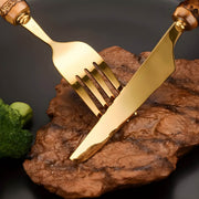 Ashford Curve Bamboo Flatware Set — gallery image 9