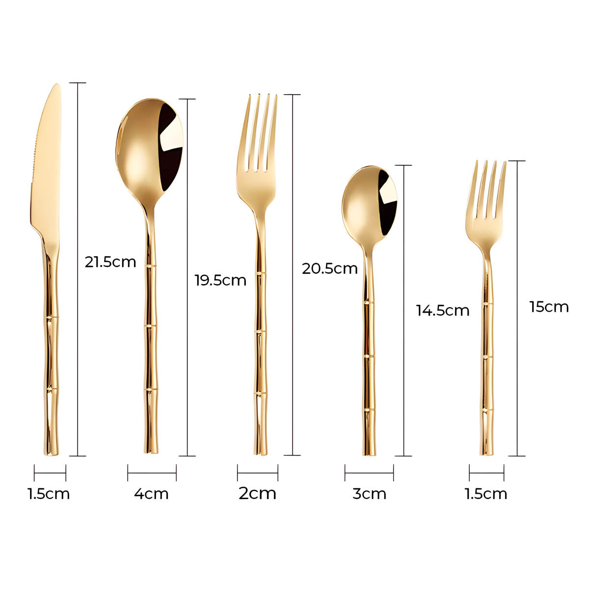 Bracken Curve Stainless Steel Flatware Set — gallery image 12