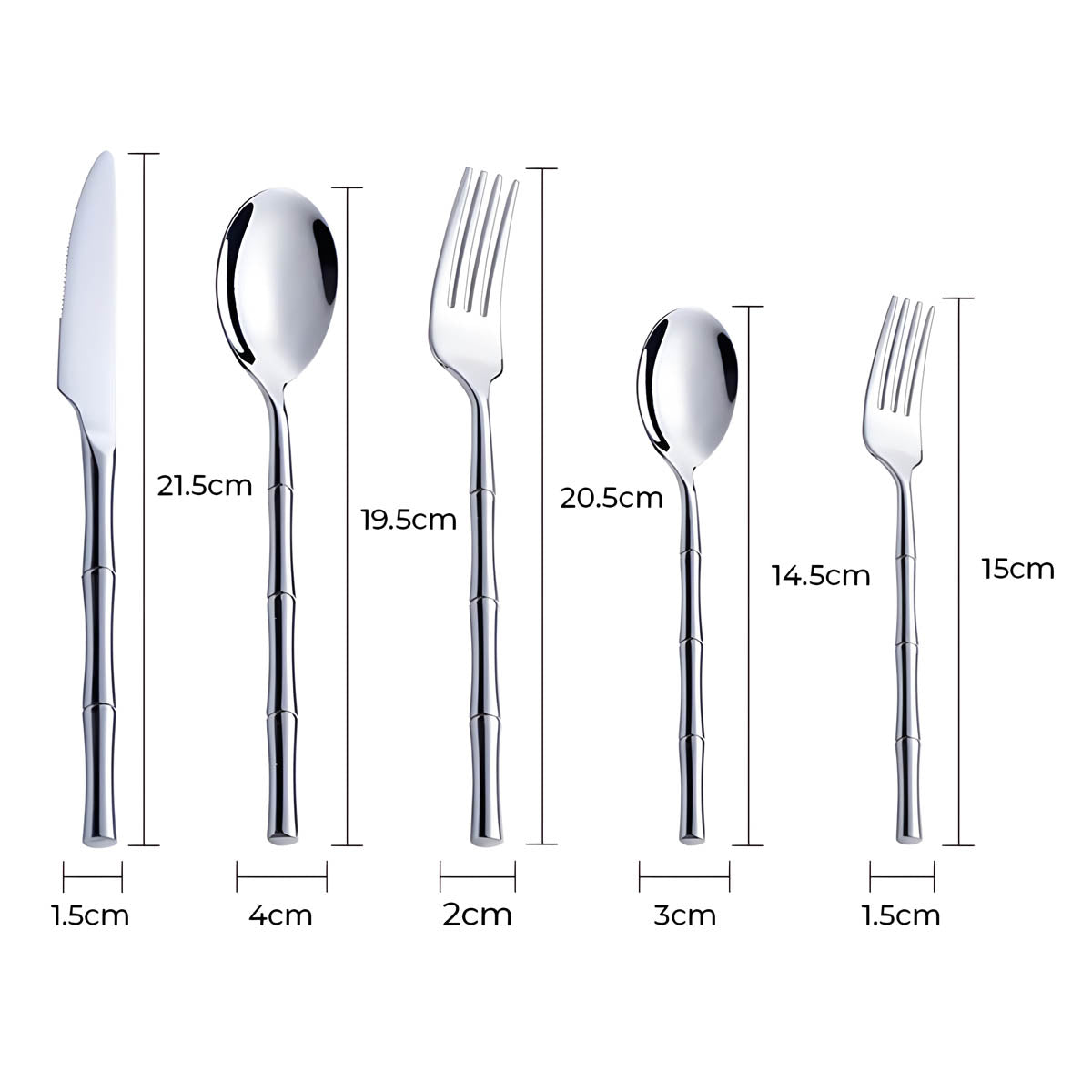 Bracken Curve Stainless Steel Flatware Set — gallery image 11