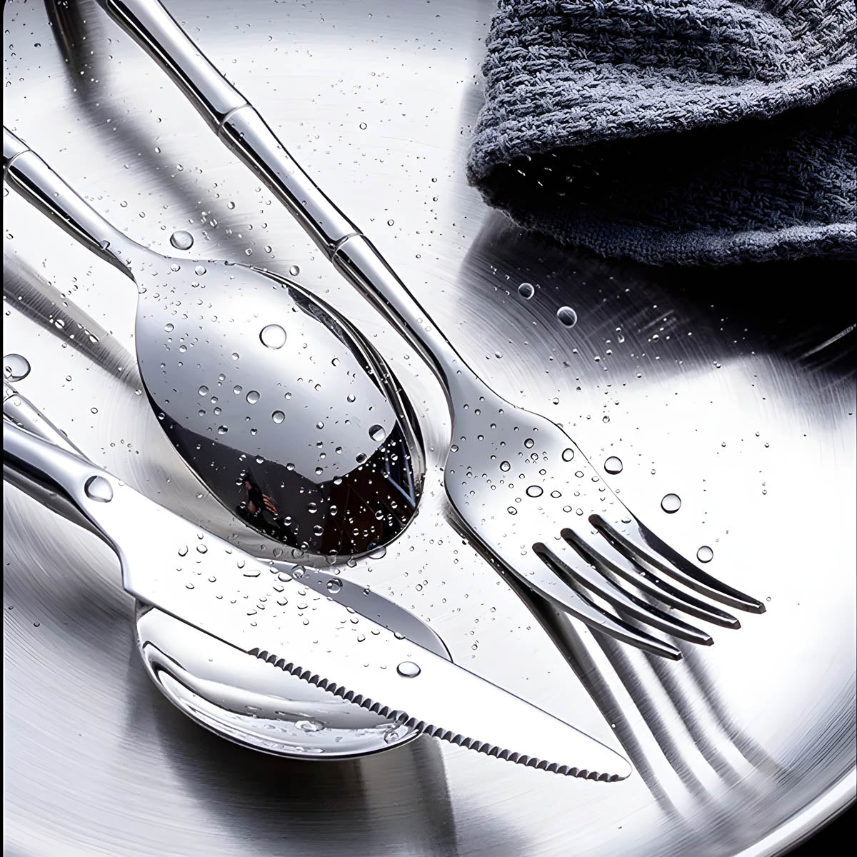 Bracken Curve Stainless Steel Flatware Set — gallery image 5