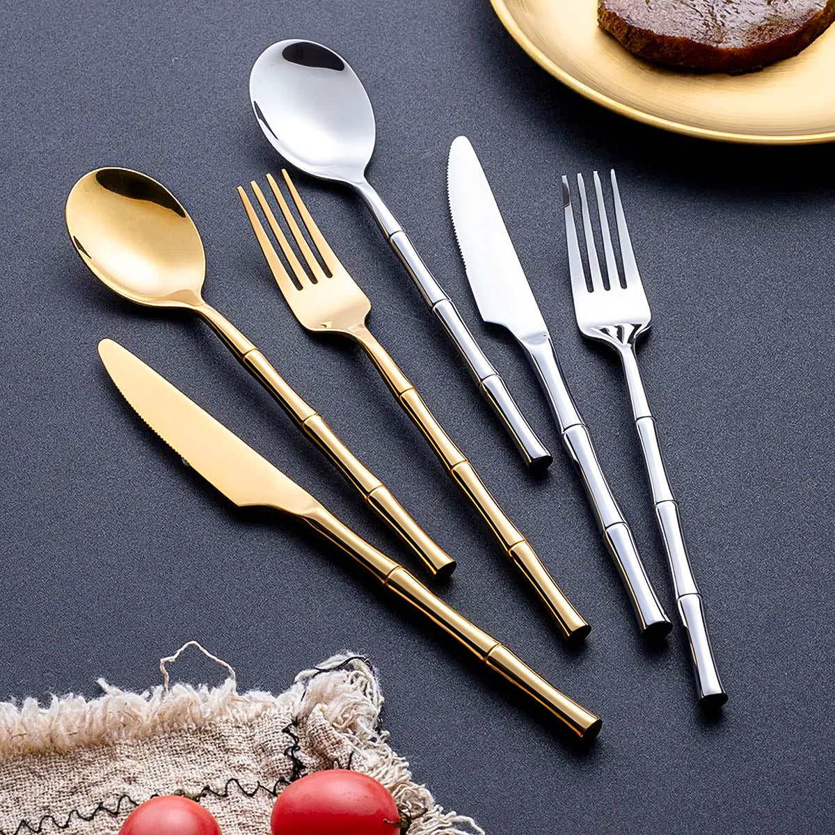 Bracken Curve Stainless Steel Flatware Set — gallery image 8