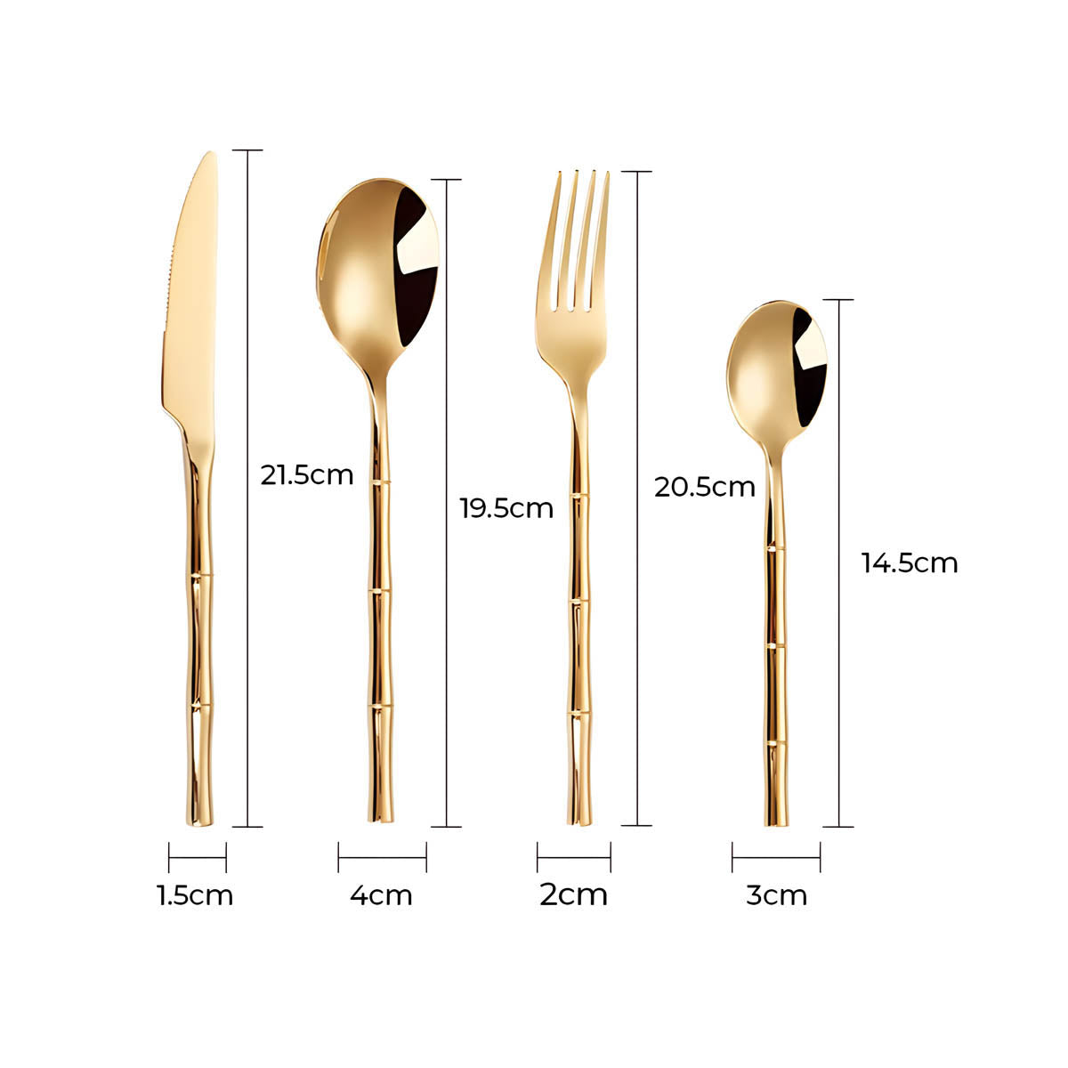 Bracken Curve Stainless Steel Flatware Set — gallery image 13