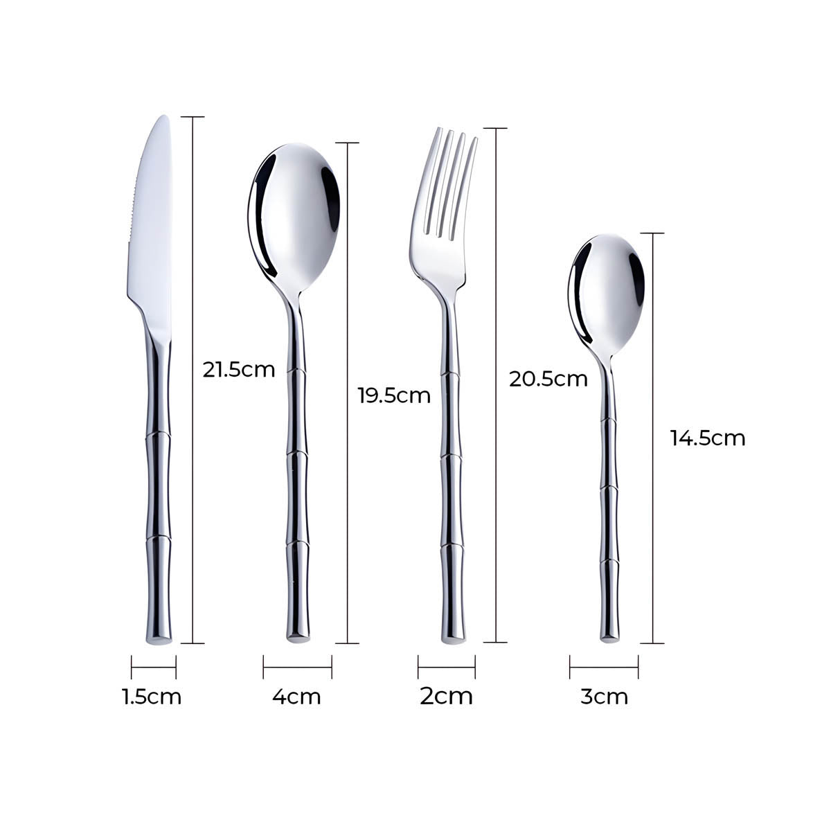 Bracken Curve Stainless Steel Flatware Set — gallery image 14