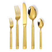 Cedar Curve Stainless Steel Linear Flatware Set — gallery image 10