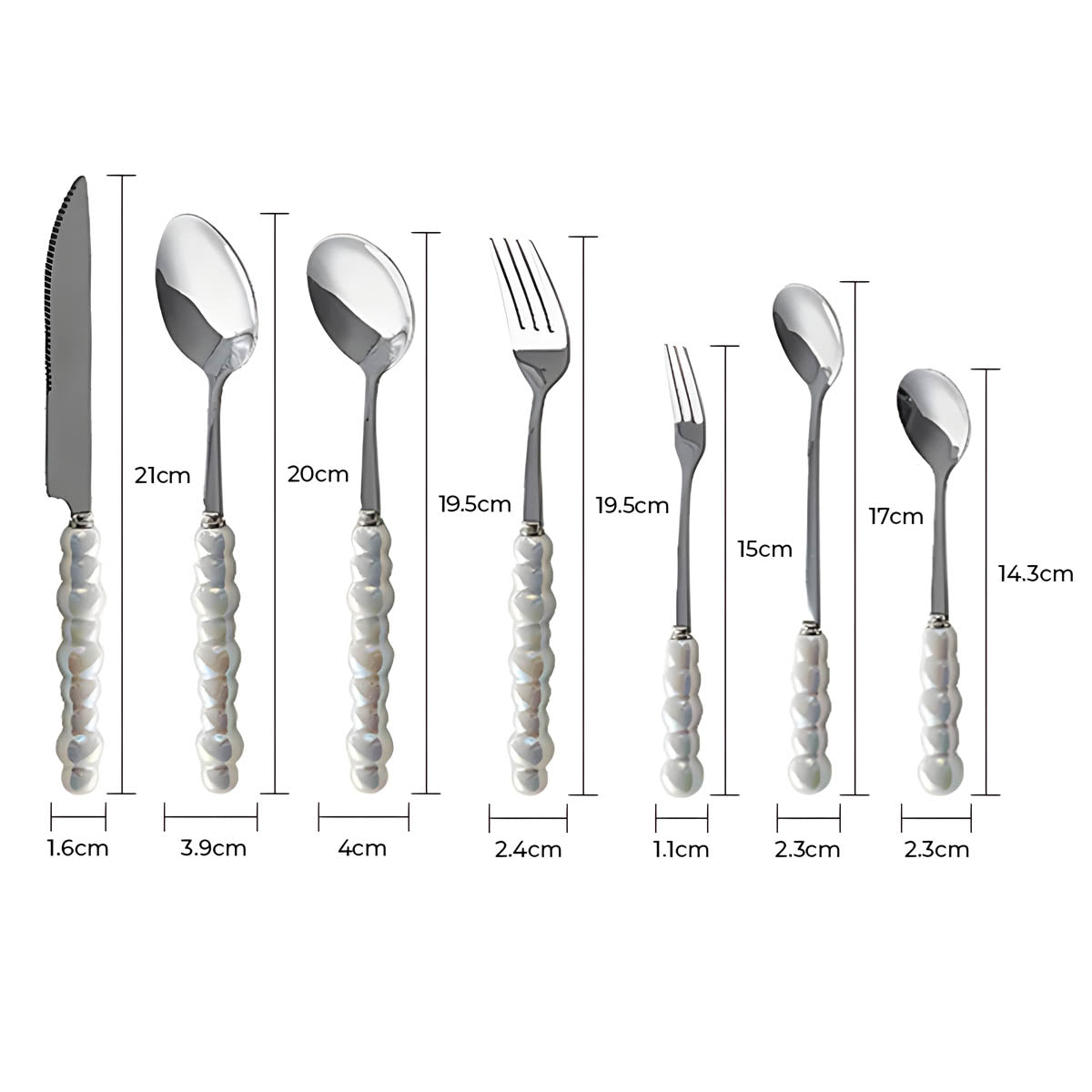 Kestrel Curve Stainless Steel Flatware Set — gallery image 14