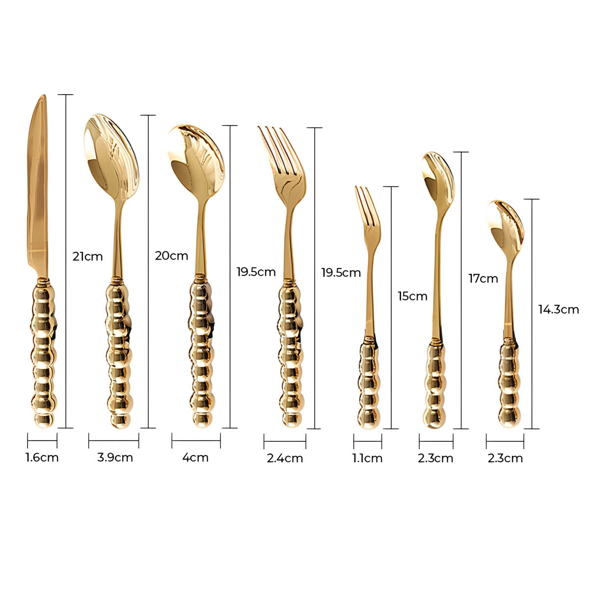 Kestrel Curve Stainless Steel Flatware Set — gallery image 15